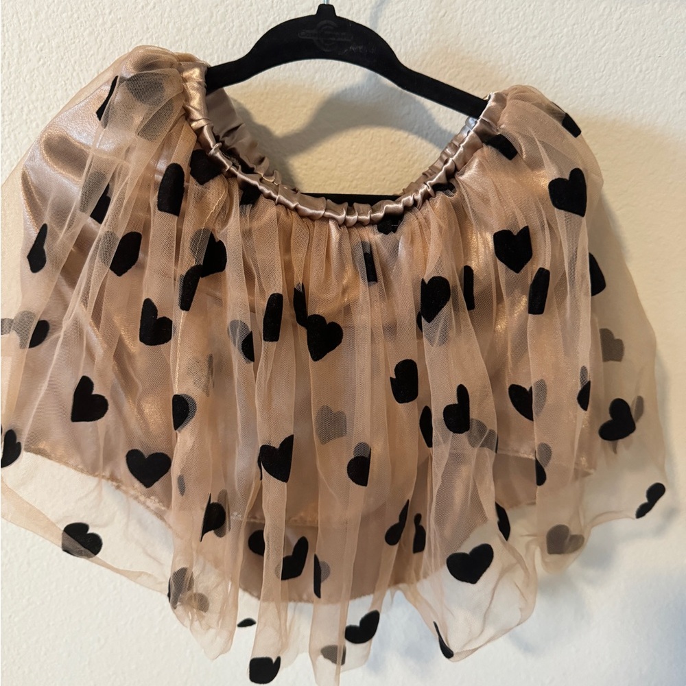 Beautiful offwhite and black tutu skirt
